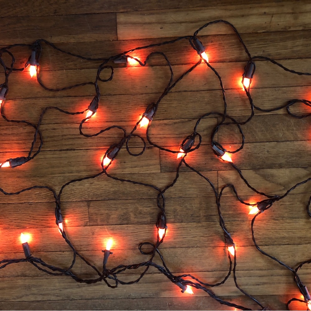 Orange Holiday Halloween net Lights - Picture 2 of 6